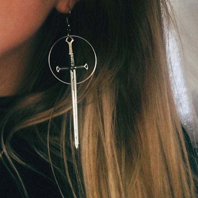 Dark Punk Witch earrings