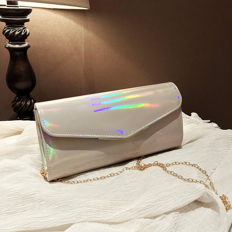 Large size Laser Holographic Clutch Handbag Casual or Evening Clutch