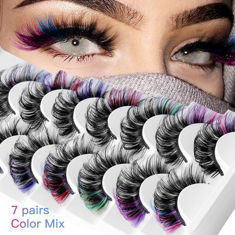 High Quality Mink Hair Colorful Thick And Curly Eyelashes