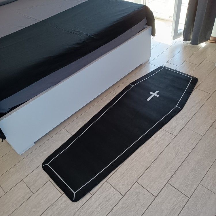 RIP Skeleton Goth Graphic Print Rugs Various Styles