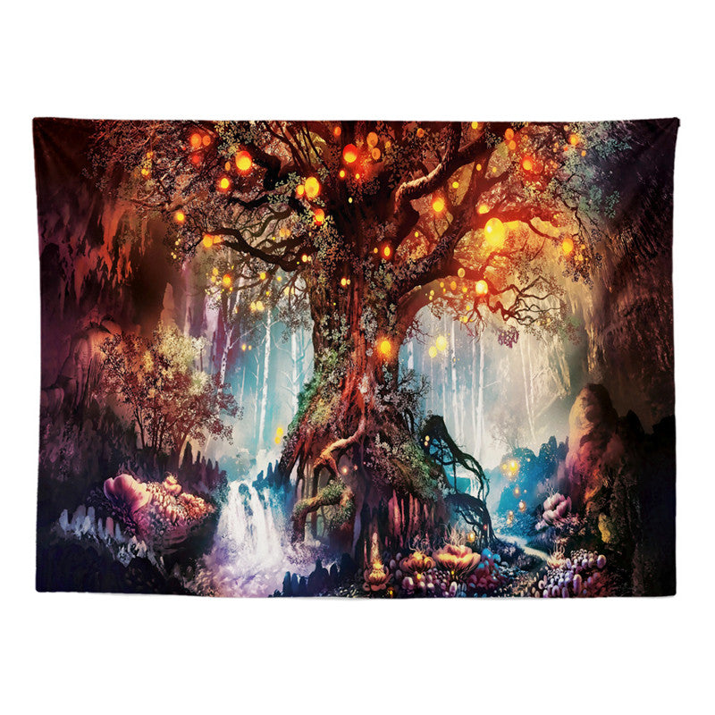 Polyester Fairy Tale Background Wall Tapestry Cloth