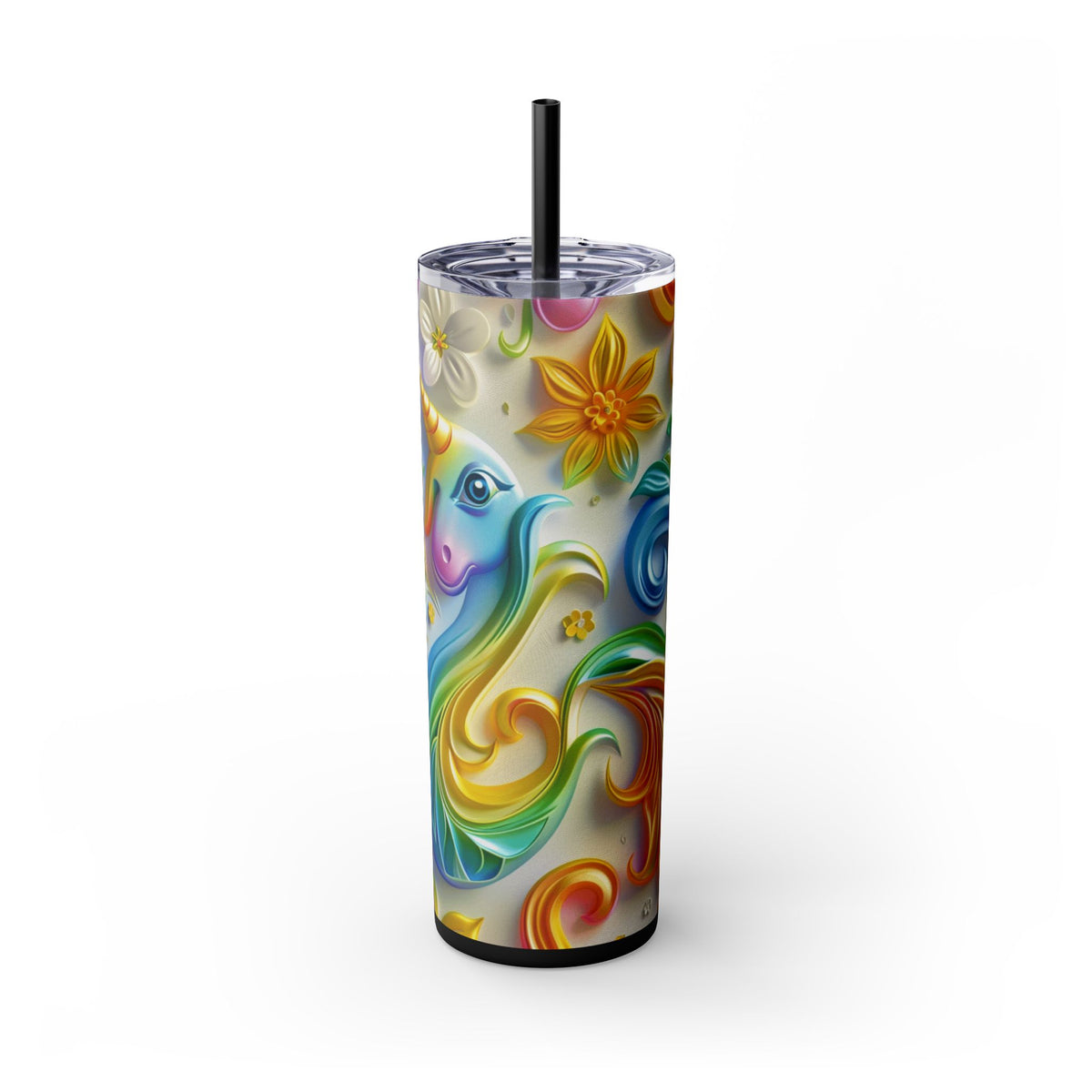 Skinny Tumbler with Straw, 20oz