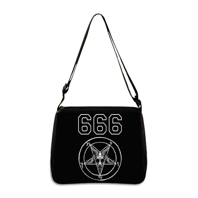 Polyester Shoulder Underarm Goth Witchcraft Cross Body Handbag Various Styles