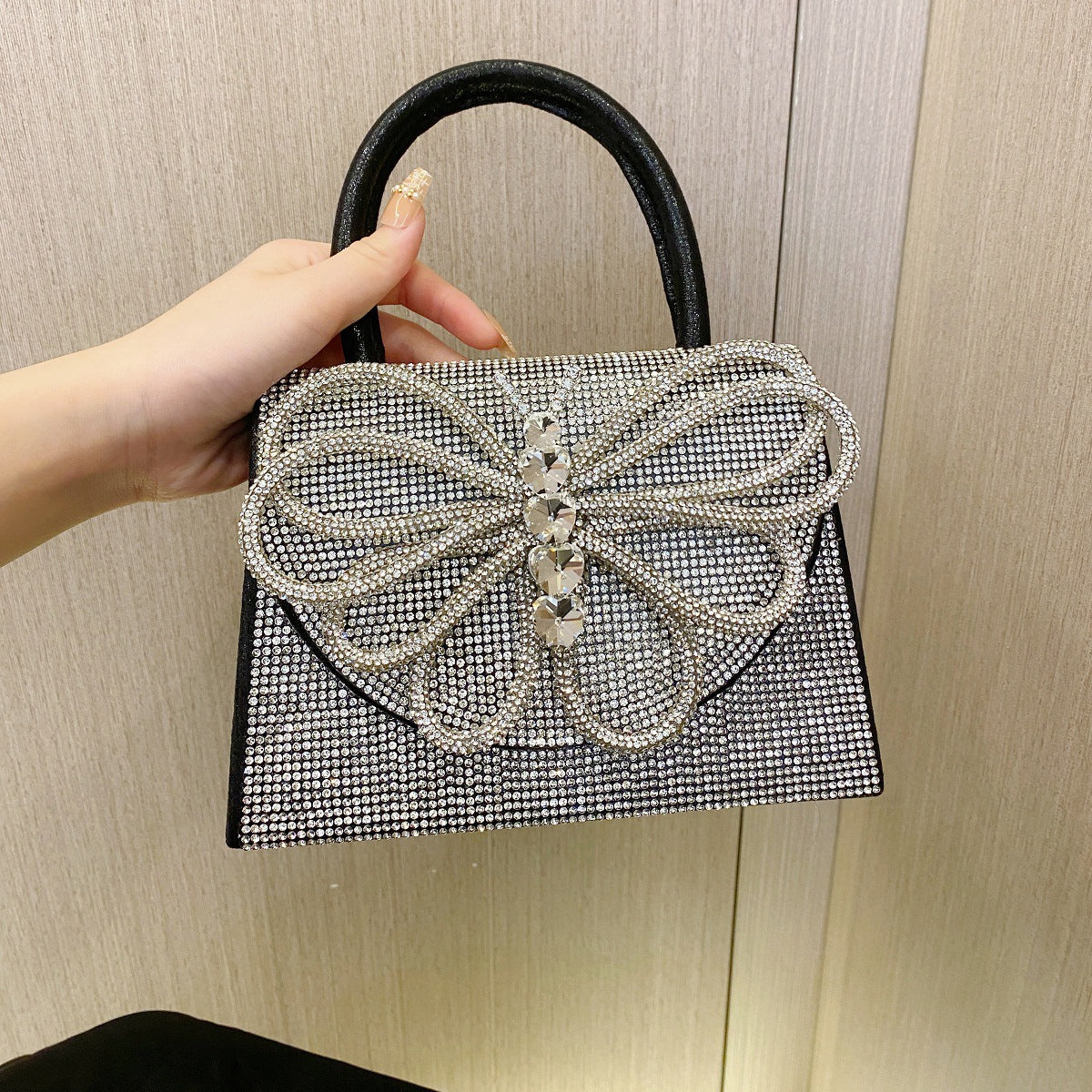 Women's Butterfly Embellishment Fashion Rhinestone Evening Bag