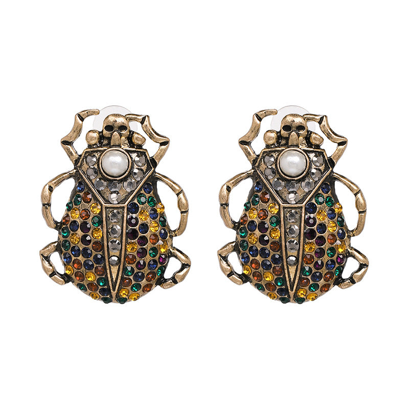 Women's Color Beetle Earrings Jewelry