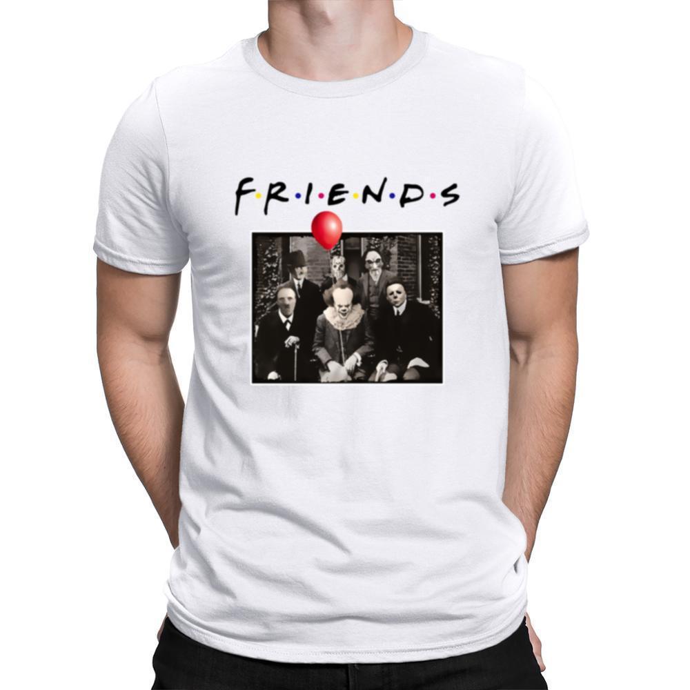 Horror Friends Red Balloon Casual Round Neck Short Sleeved Graphic Print Tee