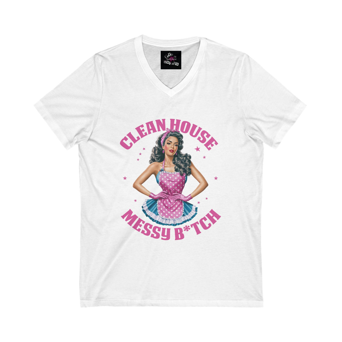 Clean House Unisex Jersey Short Sleeve V-Neck Tee