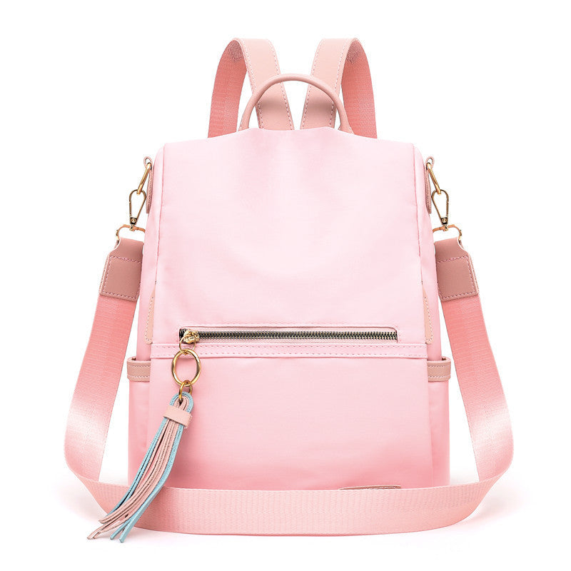 Oxford fabric color contrast fashion backpack