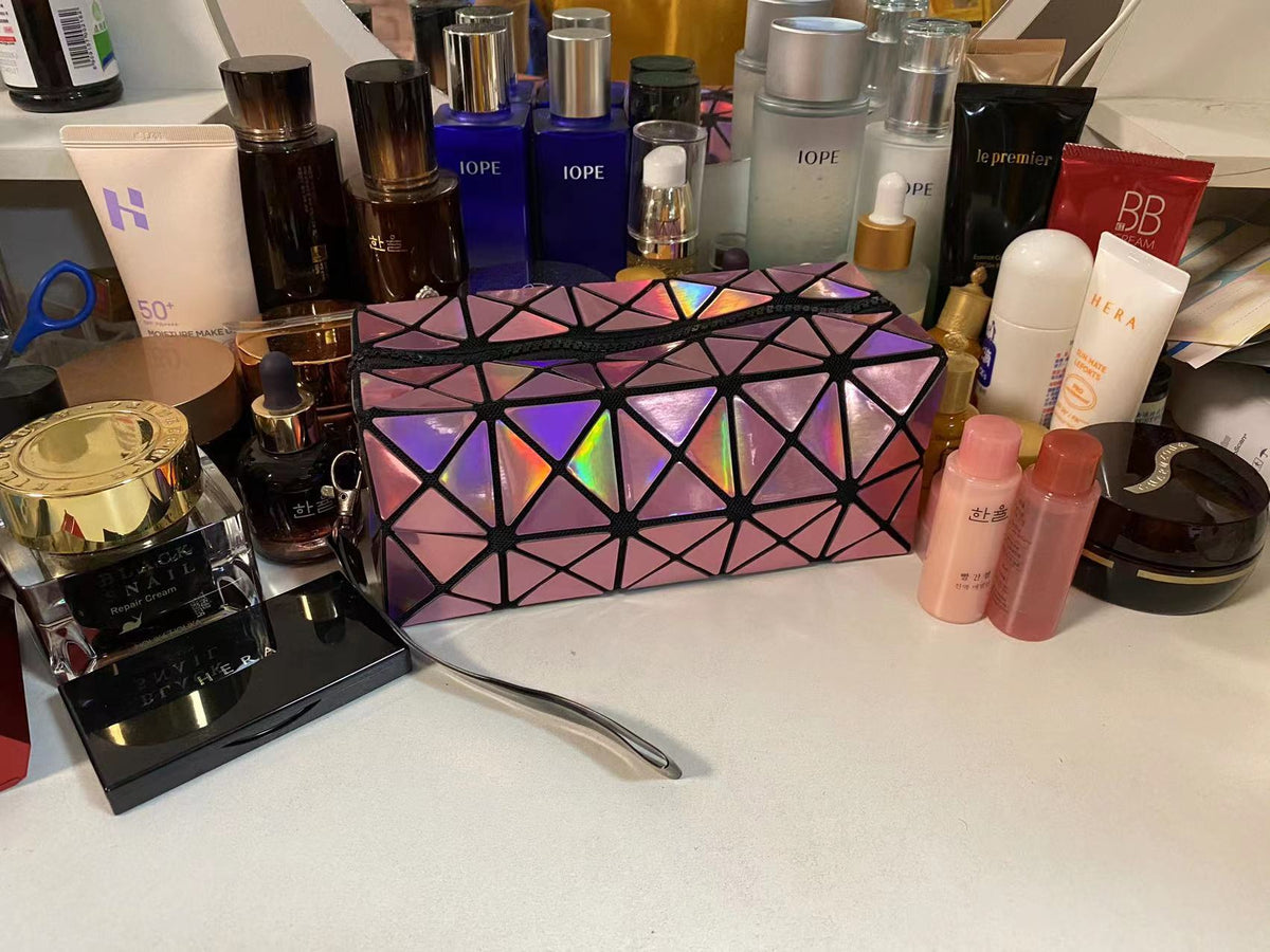 Laser Geometric Cosmetic Bag