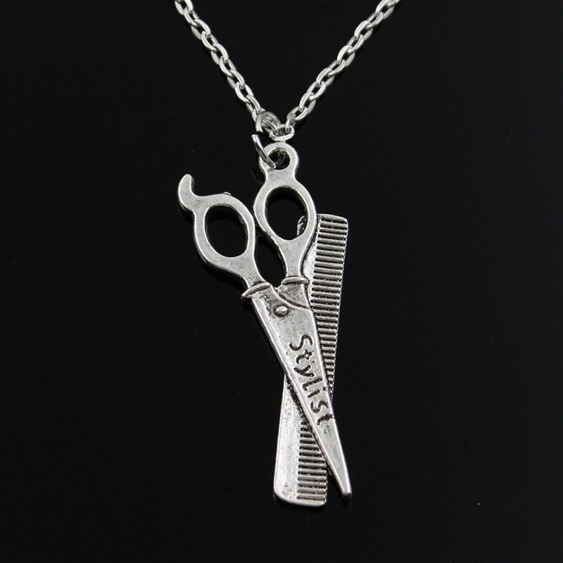 Scissors And Comb Necklace