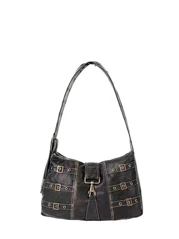 Fashion Women's Black Crossbody Big Bag