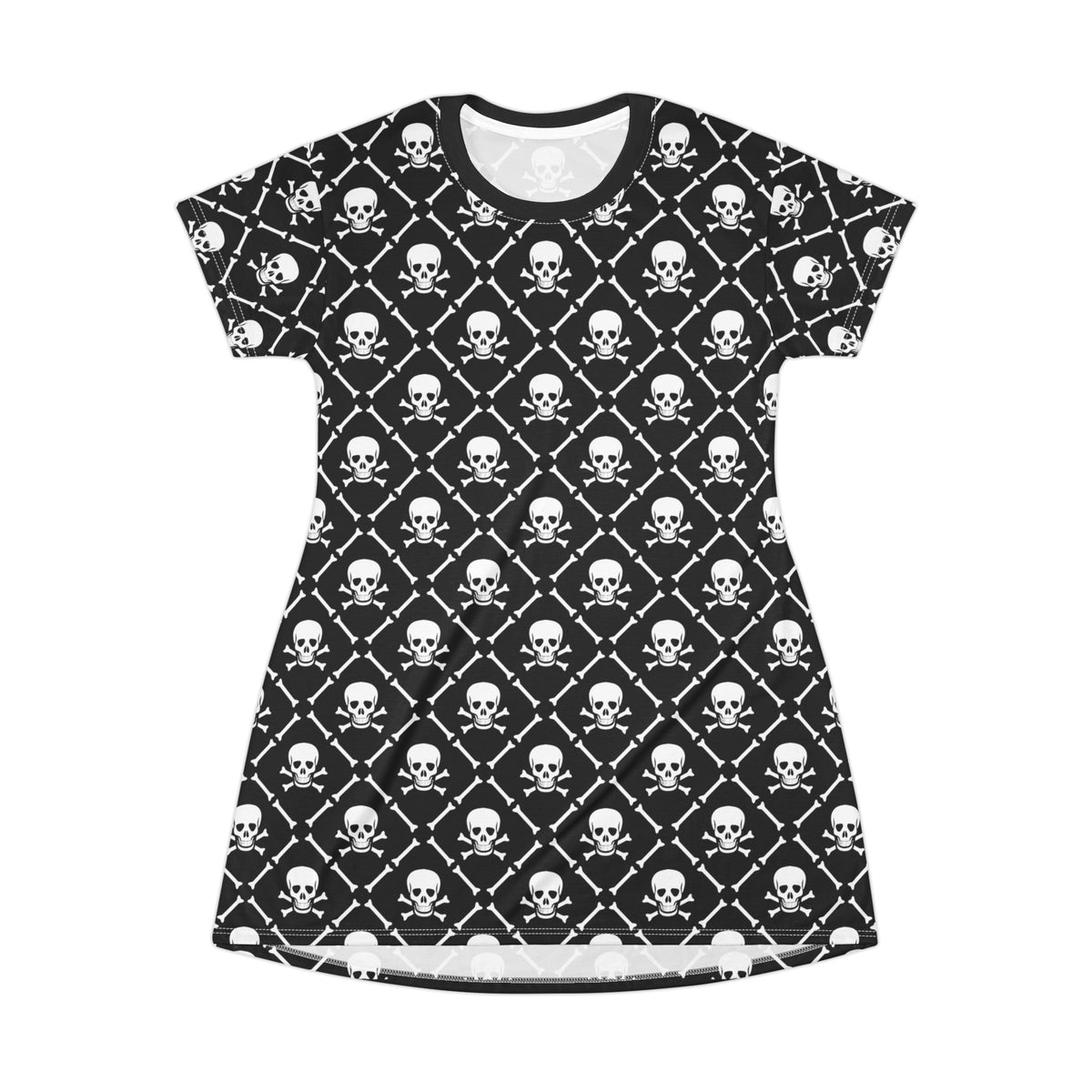 Prep Goes Punk T-Shirt Dress - All-Over Print (AOP) Casual Dress