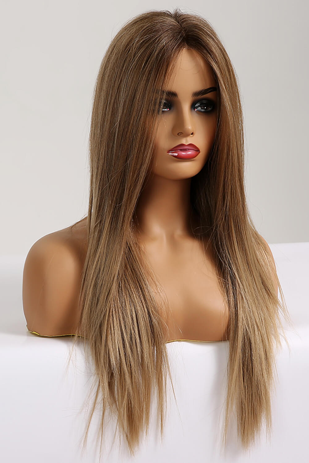 13x2 Lace Front Synthetic Wig – Long Straight 26-Inch, 150% Density