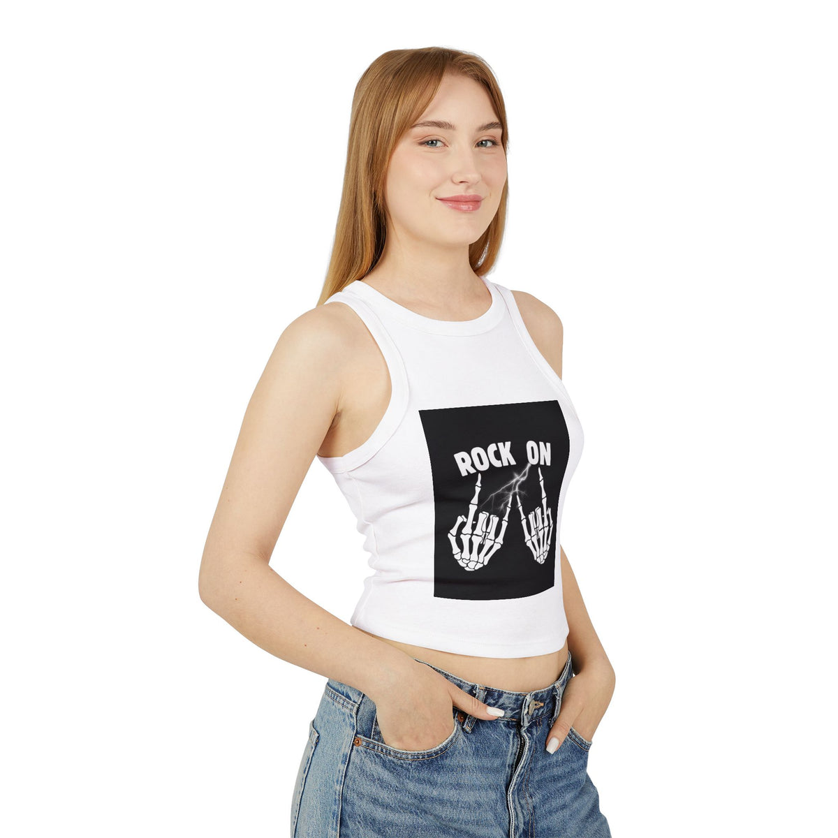 Women's Micro Rib Racer Tank Top