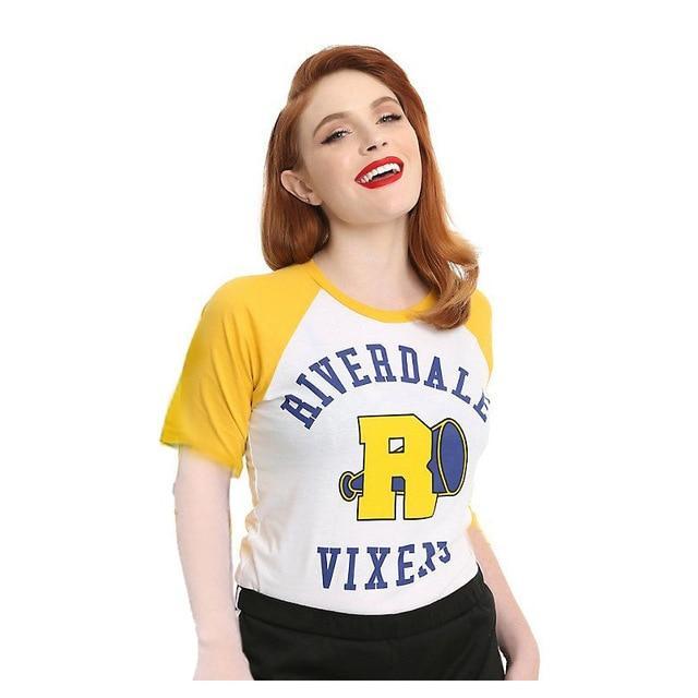 Riverdale River Vixen Or Pops Diner Round Neck Short Sleeved Graphic Print Tee Shirt