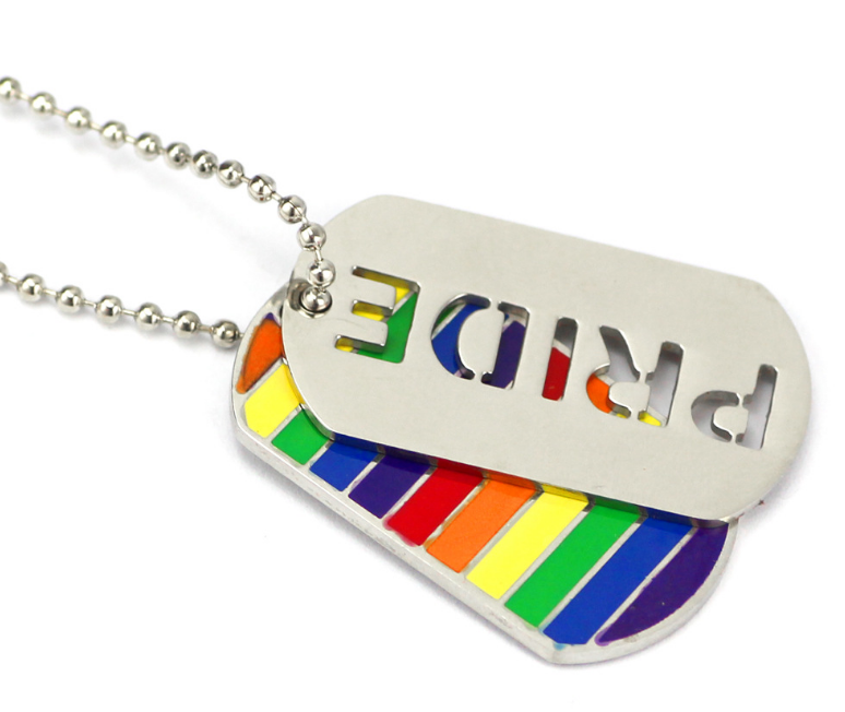 Pride Rainbow Dog Tag