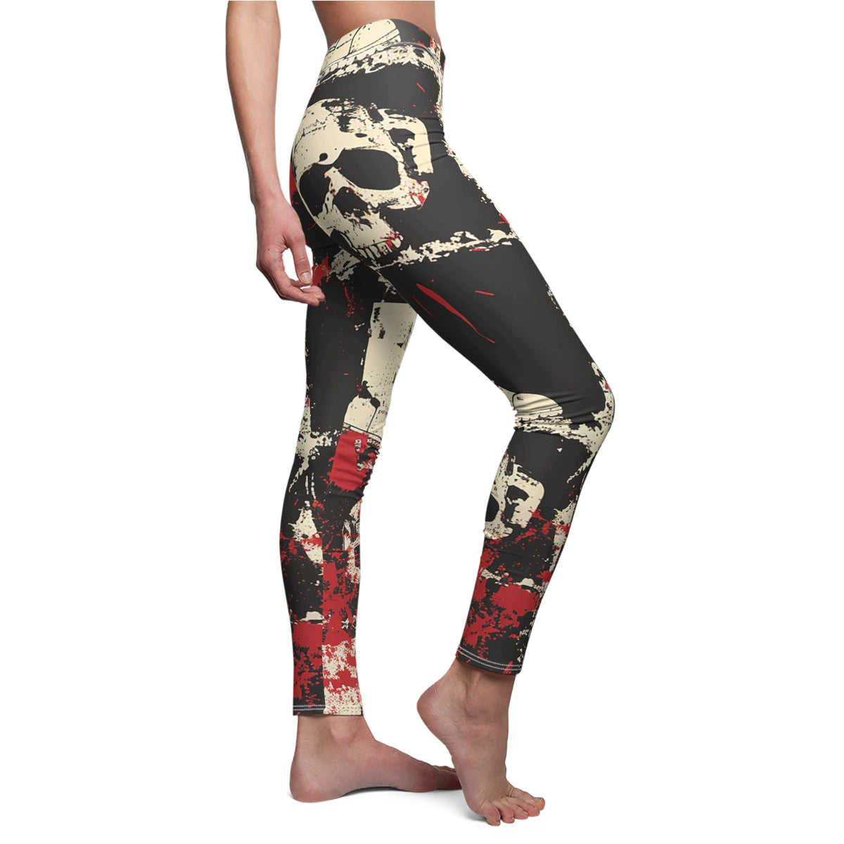 Punk Prints Two | Goth Unicorn Originals | Women's Cut & Sew Casual Leggings (AOP)