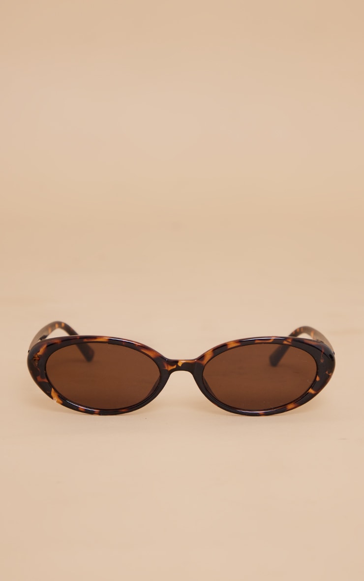 Tortoiseshell Small Oval Sunglasses