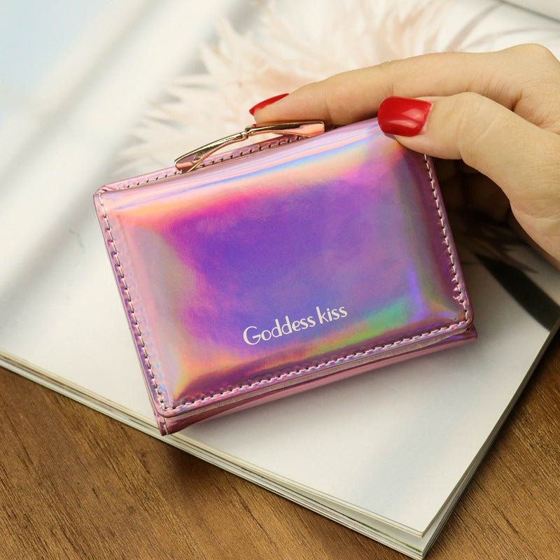 Laser Small Wallet Rainbow Mermaid Colors