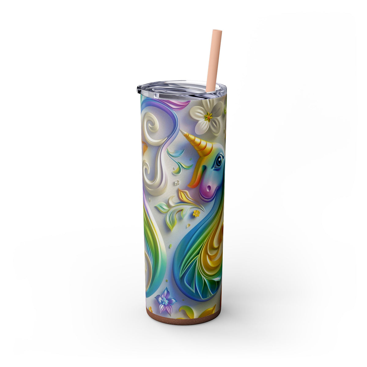 Skinny Tumbler with Straw, 20oz