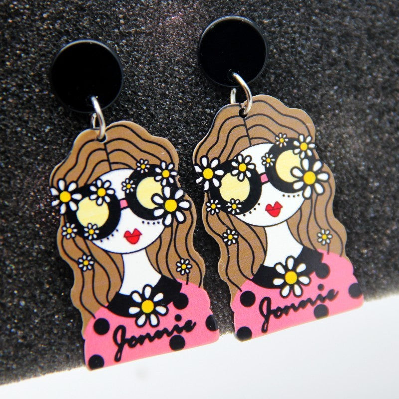 Fashion Earrings Harajuku Cute And Chic Cartoon Ladies