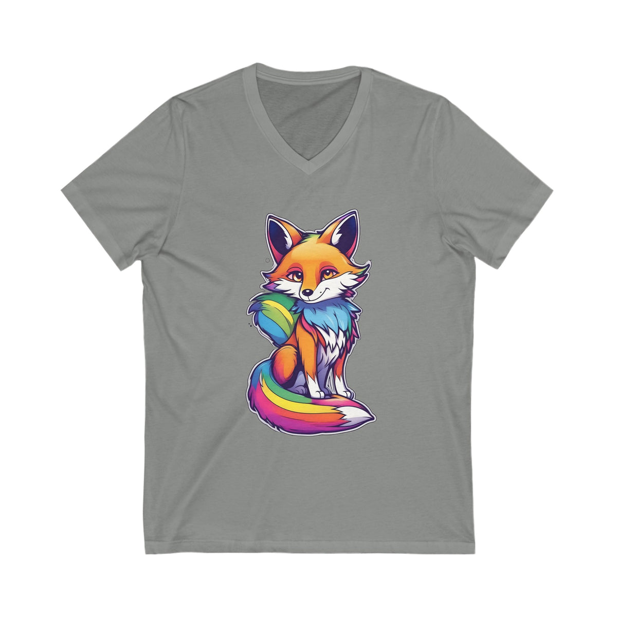 Four Fox Sake Proud Fox Unisex Jersey Short Sleeve V-Neck Tee