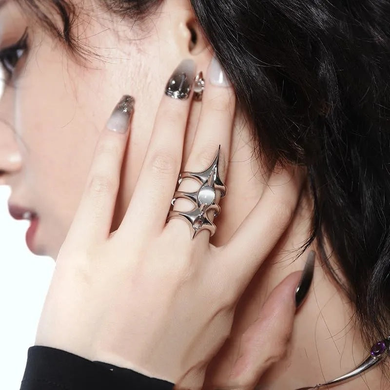 Niche Simple And Stylish Personality Punk Dark Ring