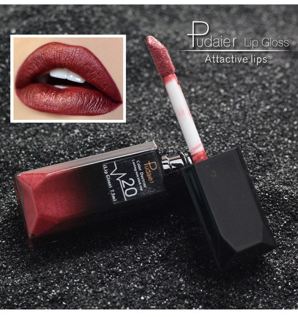 Pudier Liquid Lipstick Matte and Mettalic Matte Lipgloss Shades