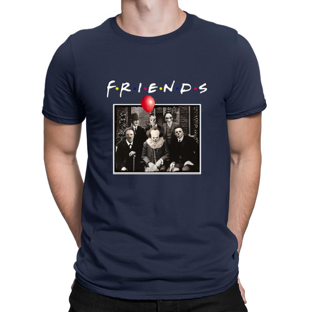 Horror Friends Red Balloon Casual Round Neck Short Sleeved Graphic Print Tee