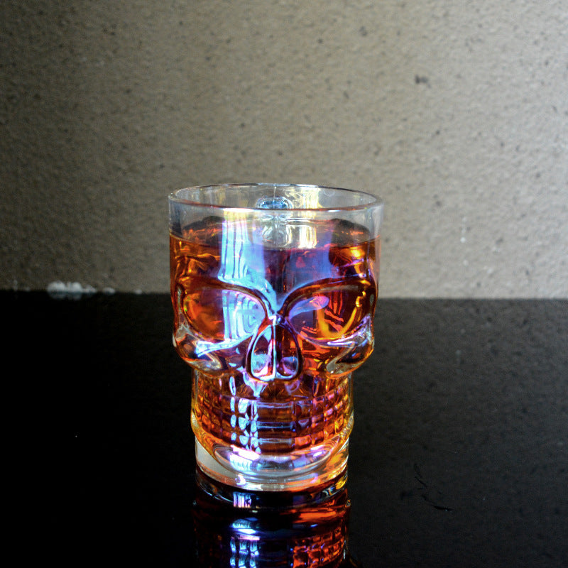 400ml Glass Skull Handle Cup Skull Headband