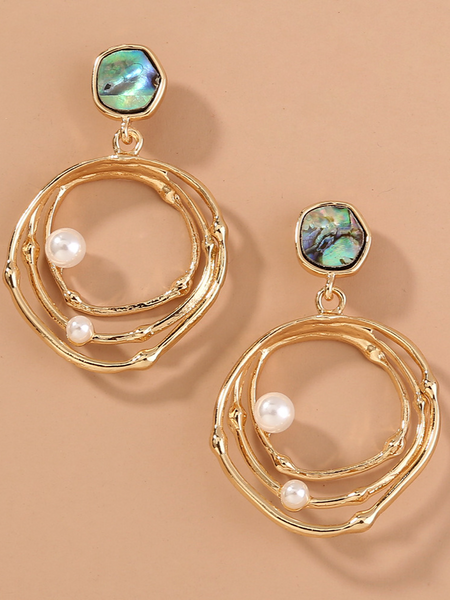 Multi-Layered Circle Earrings HFLWXM3M5R