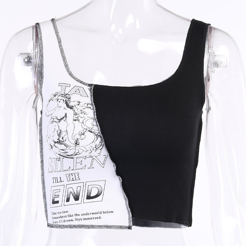 Punk Rock Goth Girl Graphic Printed Tank Tops and Tee Shirts Various Style Sexy Summer Festival Fashion Crop Tops