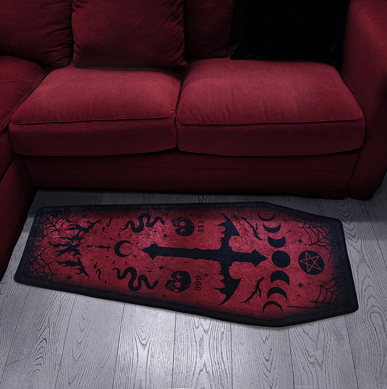 RIP Coffin Bloody Mary Printed Rugs Various Styles