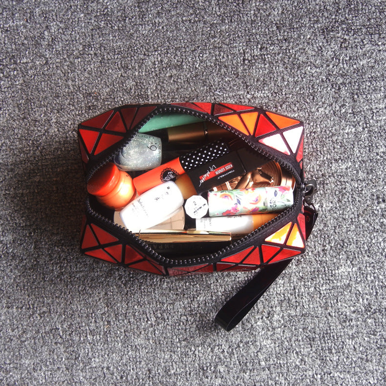 Laser Geometric Cosmetic Bag