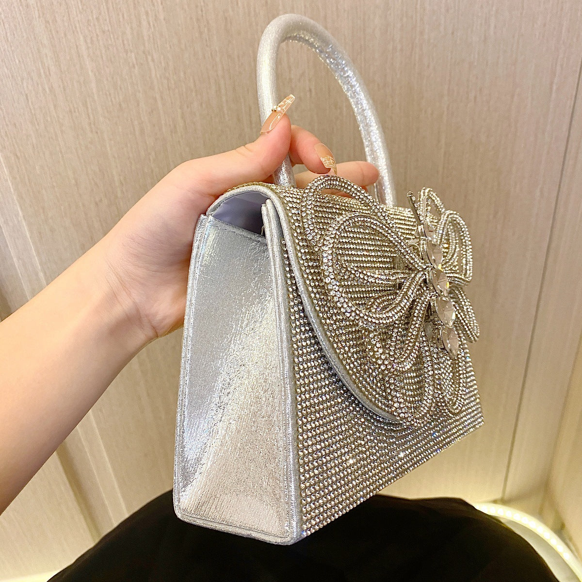 Women's Butterfly Embellishment Fashion Rhinestone Evening Bag