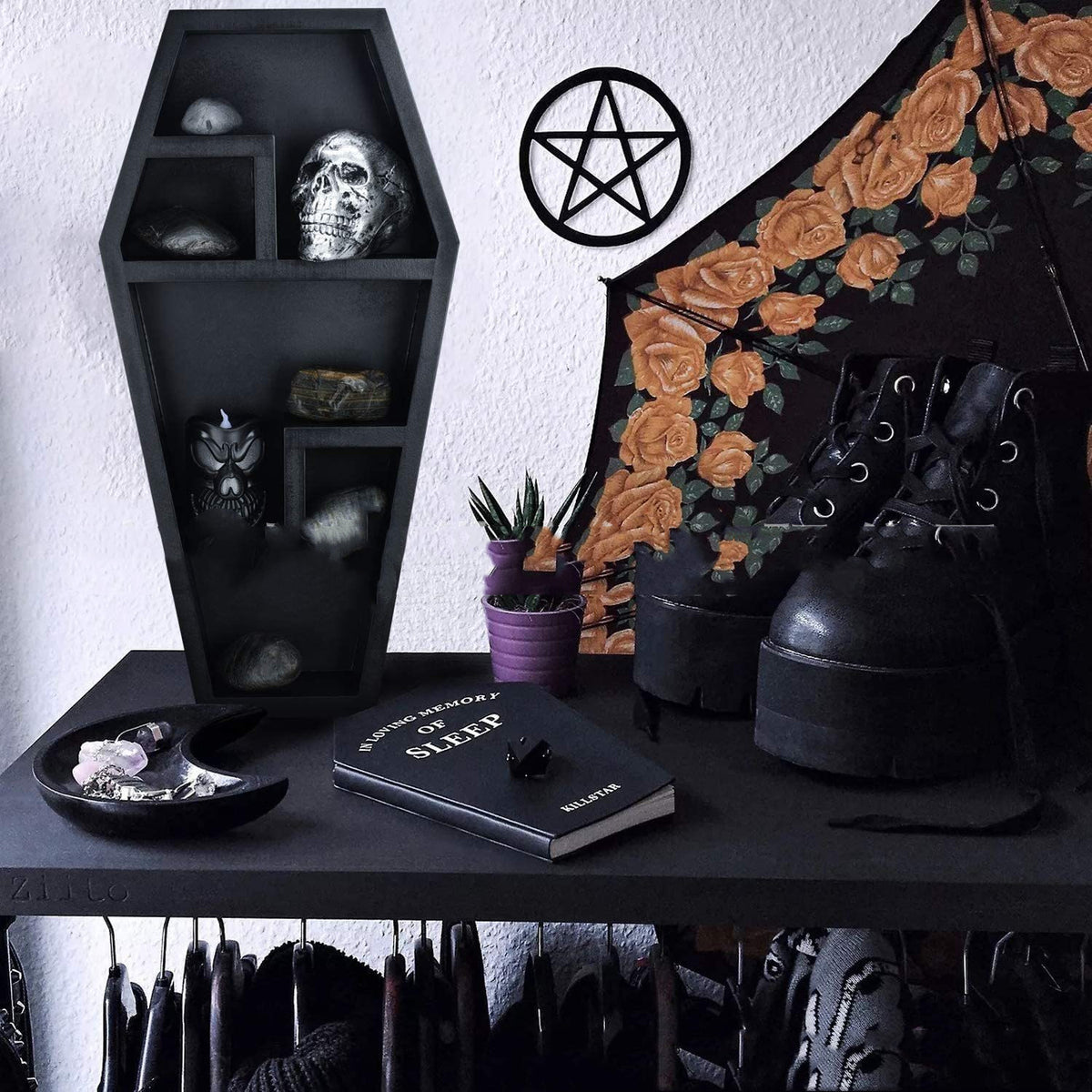 Coffin Shelf Home Decoration