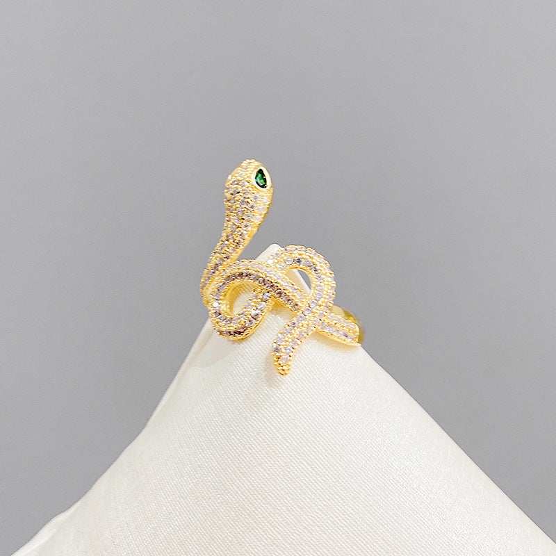 Snake-shaped Adjustable Fashion Personality Ring