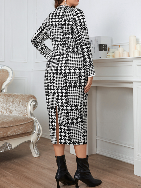 Zippered Plaid Dress HFH5TCERWR