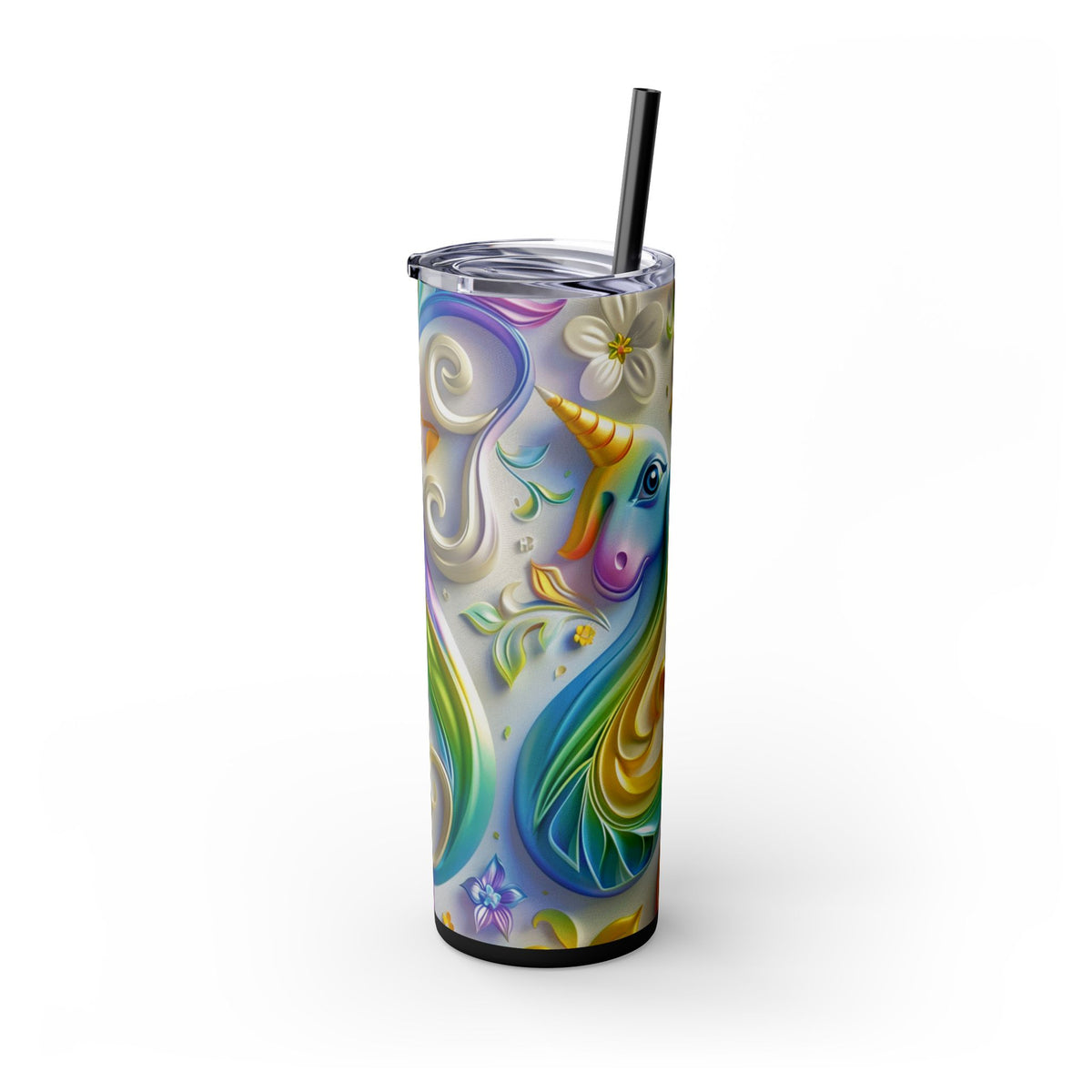 Skinny Tumbler with Straw, 20oz