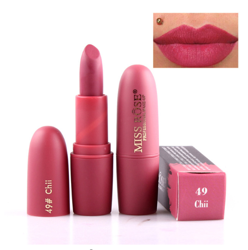 Miss Rose Moisturizing Comfort Matte Long Lasting Low Fade Lipstick