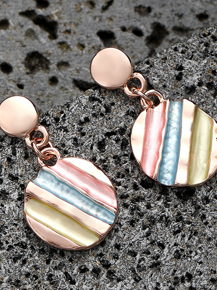 Colorful Striped Earrings HWEAKTDPVV