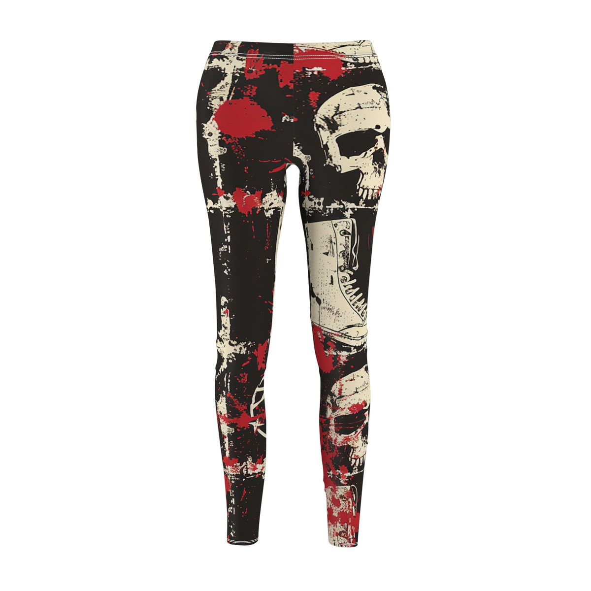 Punk Prints Two | Goth Unicorn Originals | Women's Cut & Sew Casual Leggings (AOP)