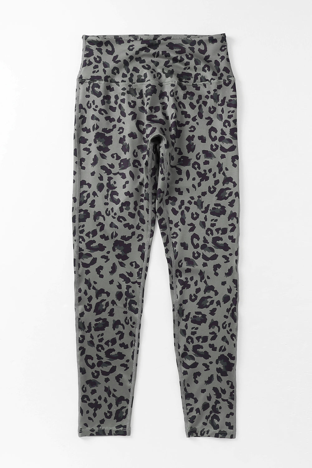 Blue Classic Leopard Print Active Leggings