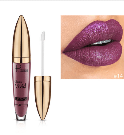 Pudaier matte pearlescent non-stick diamond lip gloss