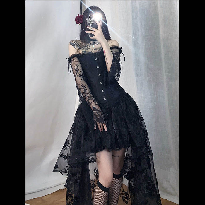 New Women's Dark Princess Gothic Corset Dress