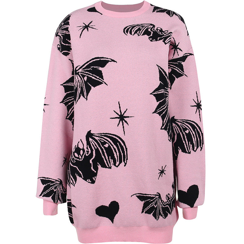 Bat Loose Long Sleeve Top Sweater