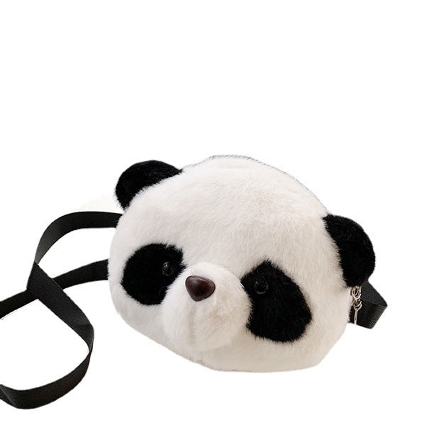 Panda Backpack Plush Phone Holder Shoulder Bag