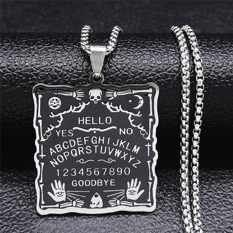 Witchcraft Sun Moon Hand Skull Personalized Pendant Necklace