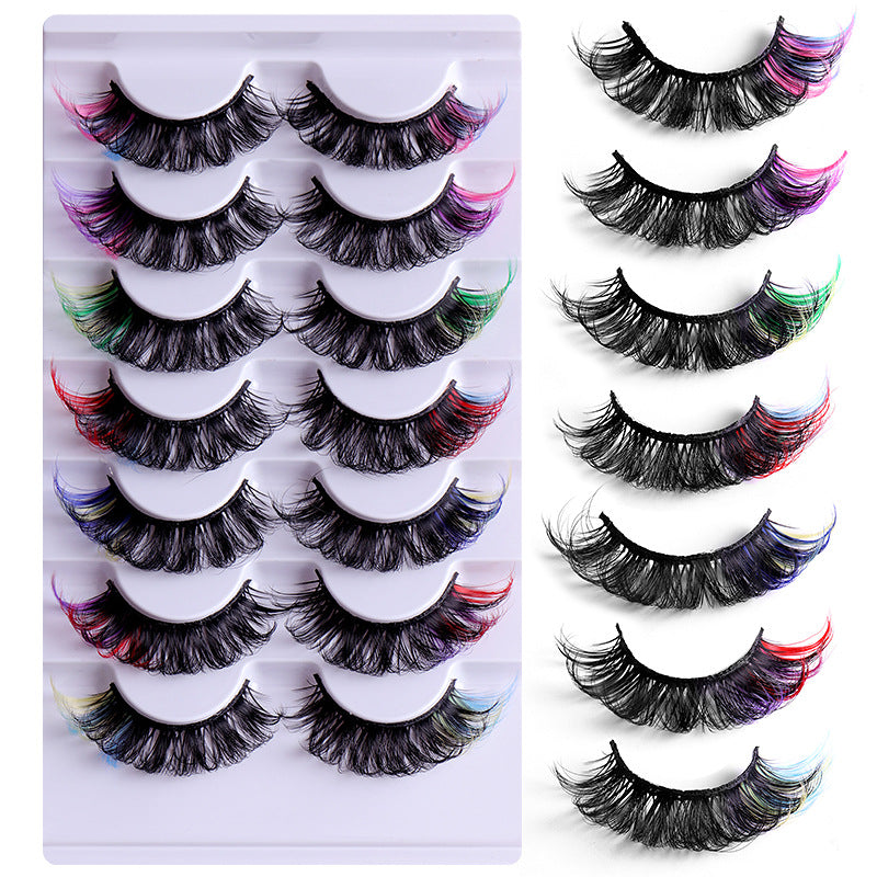 High Quality Mink Hair Colorful Thick And Curly Eyelashes