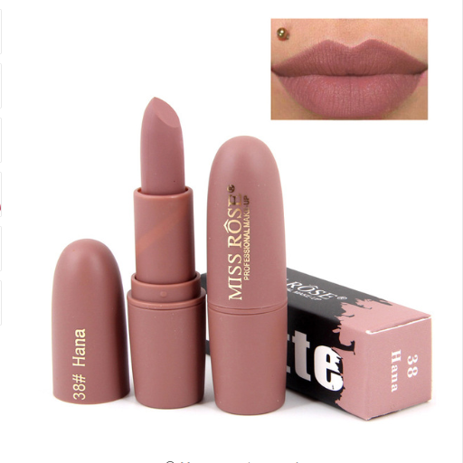 Miss Rose Moisturizing Comfort Matte Long Lasting Low Fade Lipstick